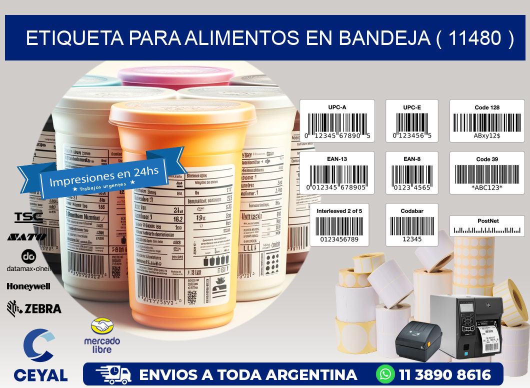 ETIQUETA PARA ALIMENTOS EN BANDEJA ( 11480 )