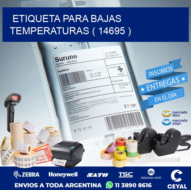 ETIQUETA PARA BAJAS TEMPERATURAS ( 14695 )
