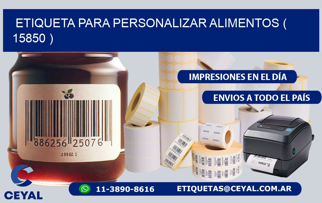 ETIQUETA PARA PERSONALIZAR ALIMENTOS ( 15850 )
