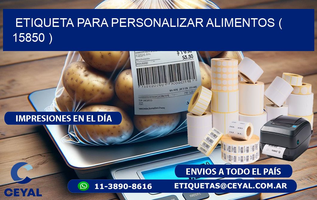 ETIQUETA PARA PERSONALIZAR ALIMENTOS ( 15850 )