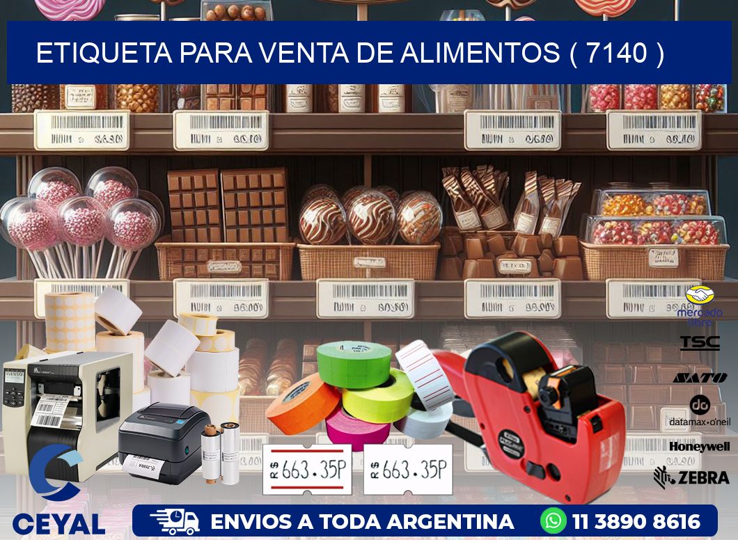 ETIQUETA PARA VENTA DE ALIMENTOS ( 7140 )