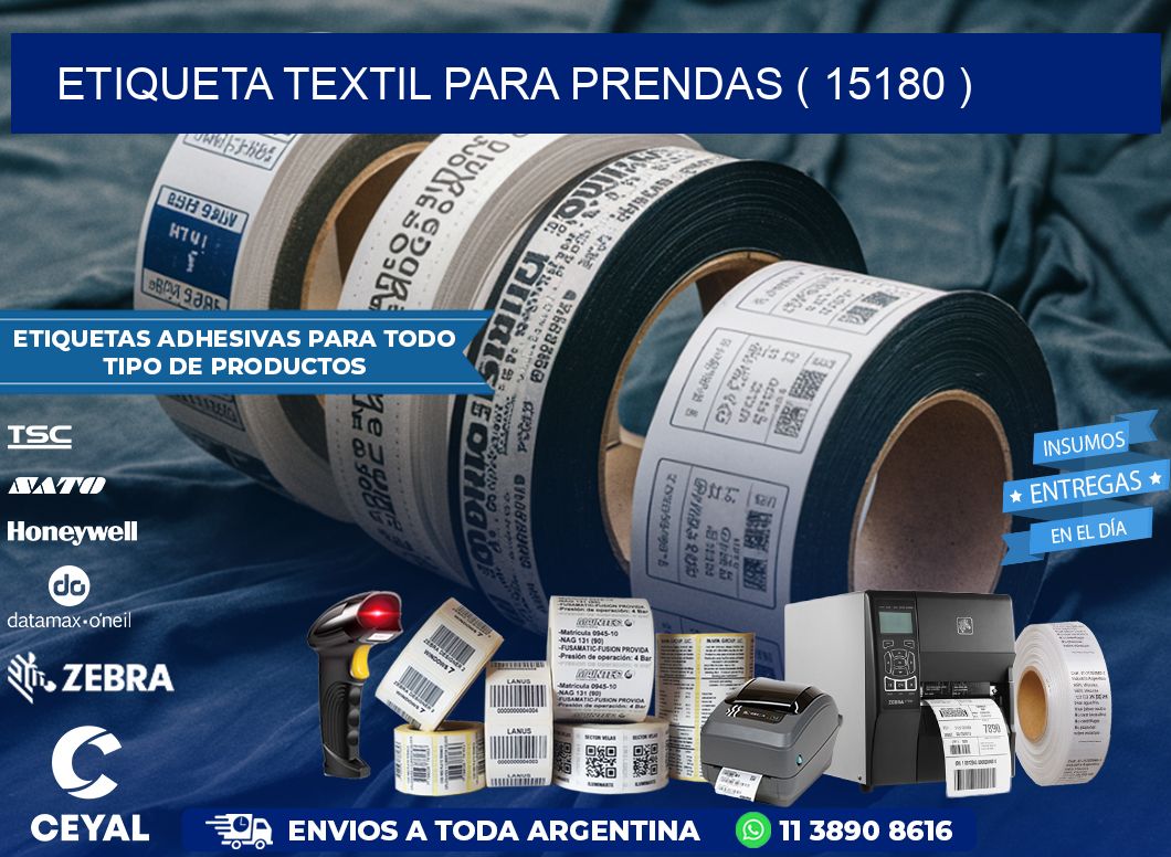 ETIQUETA TEXTIL PARA PRENDAS ( 15180 )