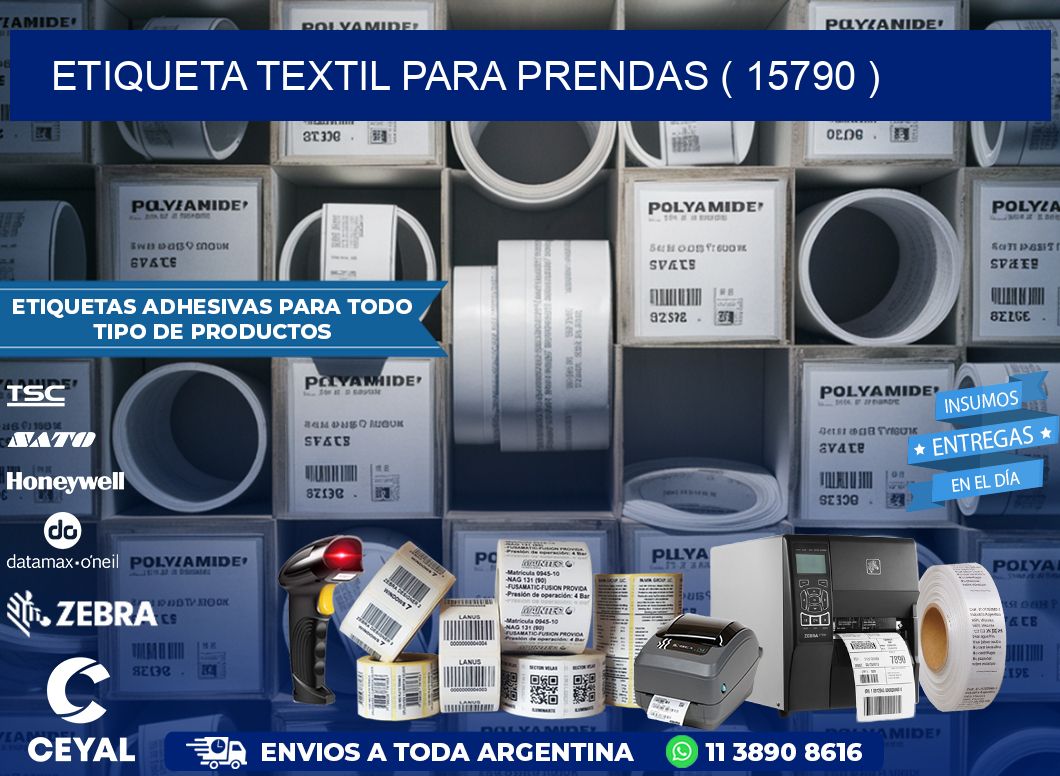 ETIQUETA TEXTIL PARA PRENDAS ( 15790 )