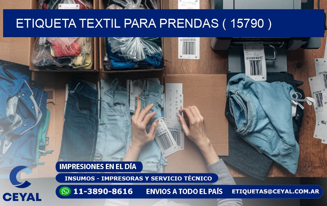 ETIQUETA TEXTIL PARA PRENDAS ( 15790 )