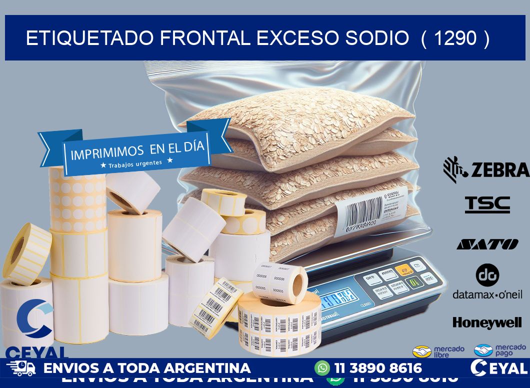 ETIQUETADO FRONTAL EXCESO SODIO  ( 1290 )