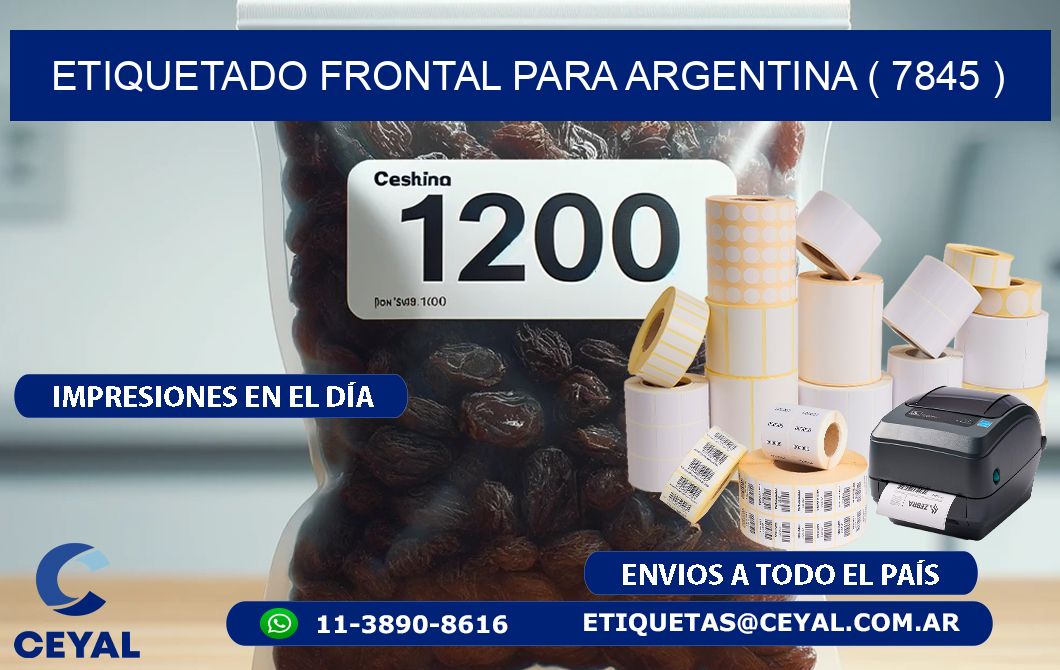 ETIQUETADO FRONTAL PARA ARGENTINA ( 7845 )
