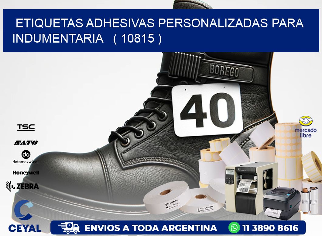 ETIQUETAS ADHESIVAS PERSONALIZADAS PARA INDUMENTARIA ( 10815 )