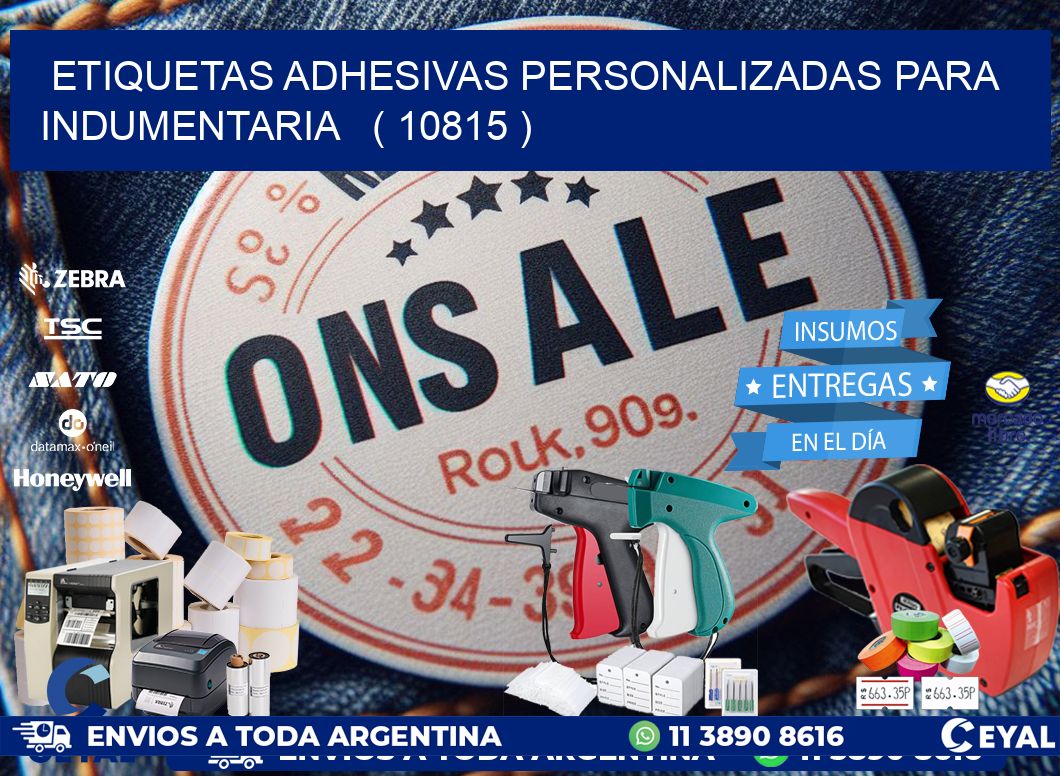 ETIQUETAS ADHESIVAS PERSONALIZADAS PARA INDUMENTARIA ( 10815 )