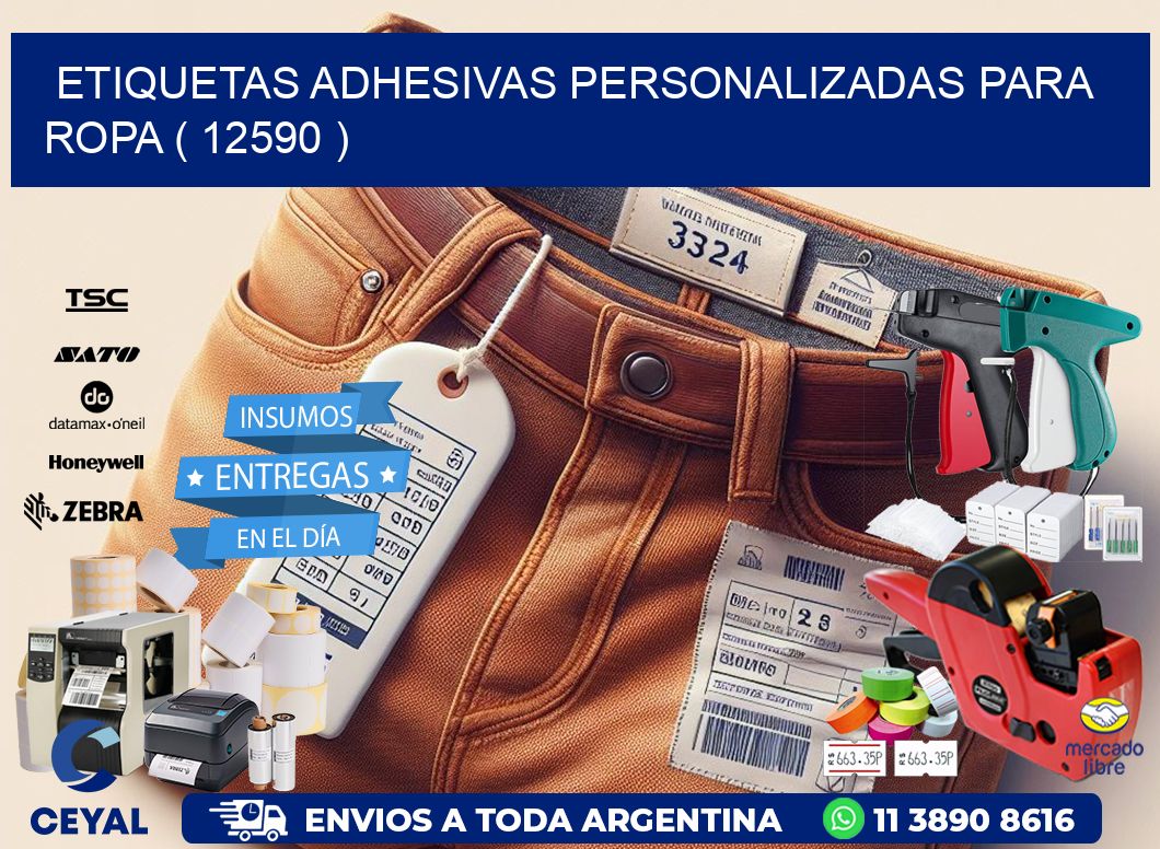 ETIQUETAS ADHESIVAS PERSONALIZADAS PARA ROPA ( 12590 )