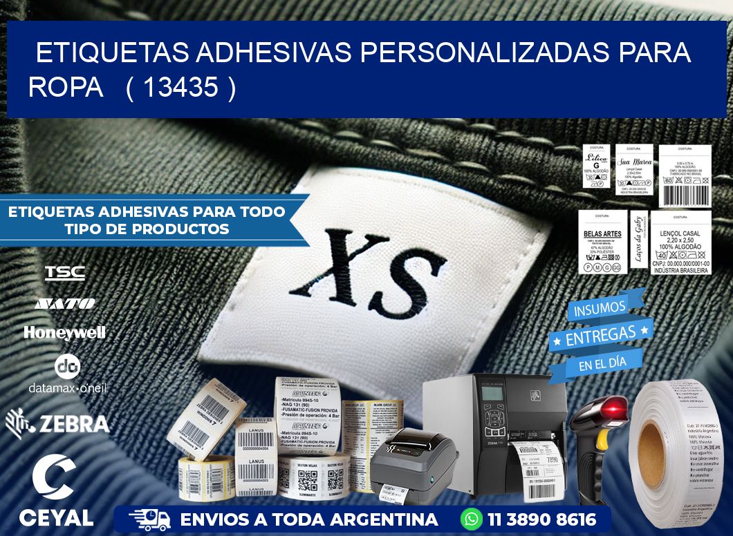 ETIQUETAS ADHESIVAS PERSONALIZADAS PARA ROPA   ( 13435 )