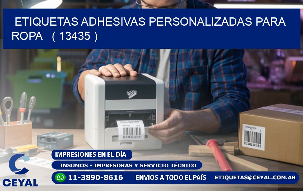 ETIQUETAS ADHESIVAS PERSONALIZADAS PARA ROPA   ( 13435 )