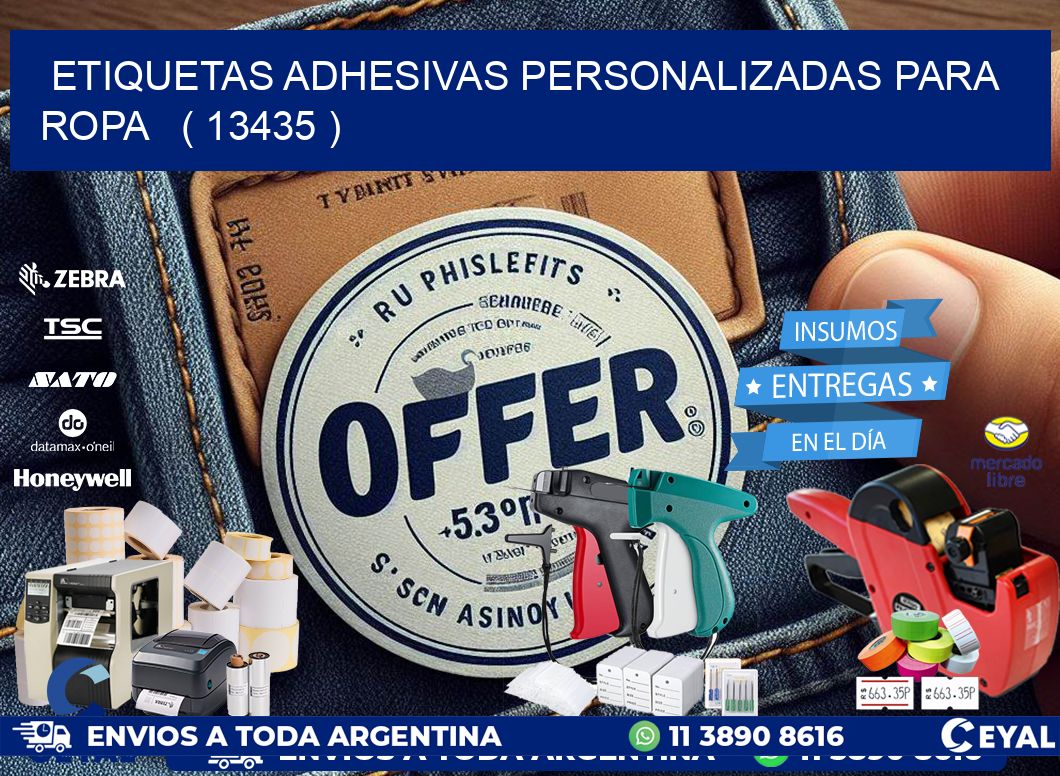 ETIQUETAS ADHESIVAS PERSONALIZADAS PARA ROPA   ( 13435 )