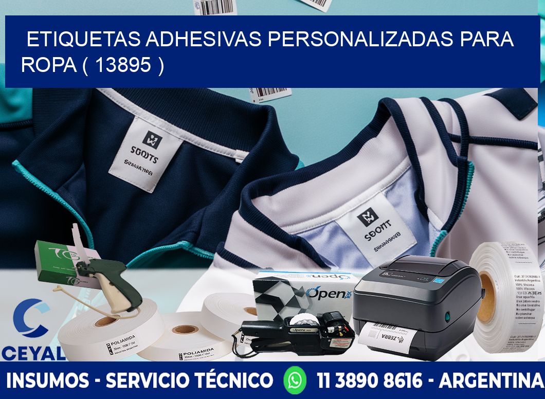 ETIQUETAS ADHESIVAS PERSONALIZADAS PARA ROPA ( 13895 )