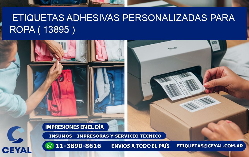 ETIQUETAS ADHESIVAS PERSONALIZADAS PARA ROPA ( 13895 )