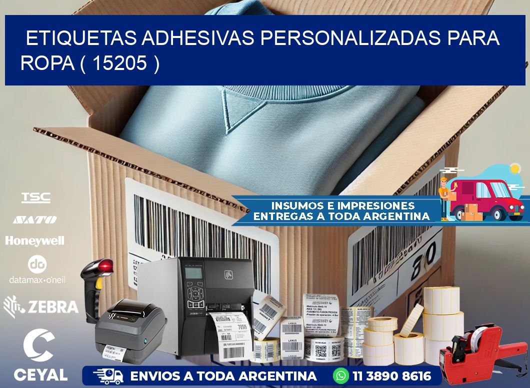 ETIQUETAS ADHESIVAS PERSONALIZADAS PARA ROPA ( 15205 )