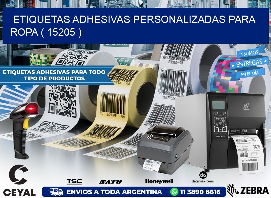 ETIQUETAS ADHESIVAS PERSONALIZADAS PARA ROPA ( 15205 )