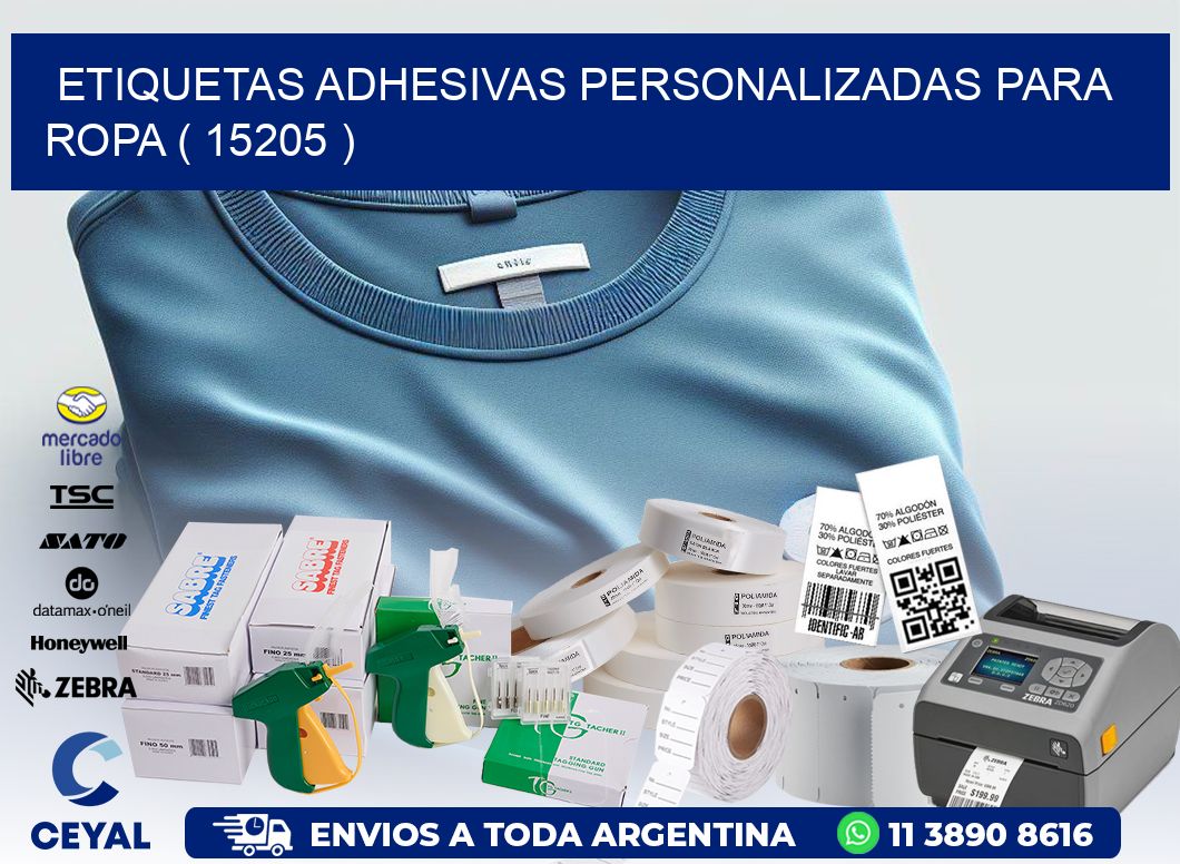 ETIQUETAS ADHESIVAS PERSONALIZADAS PARA ROPA ( 15205 )