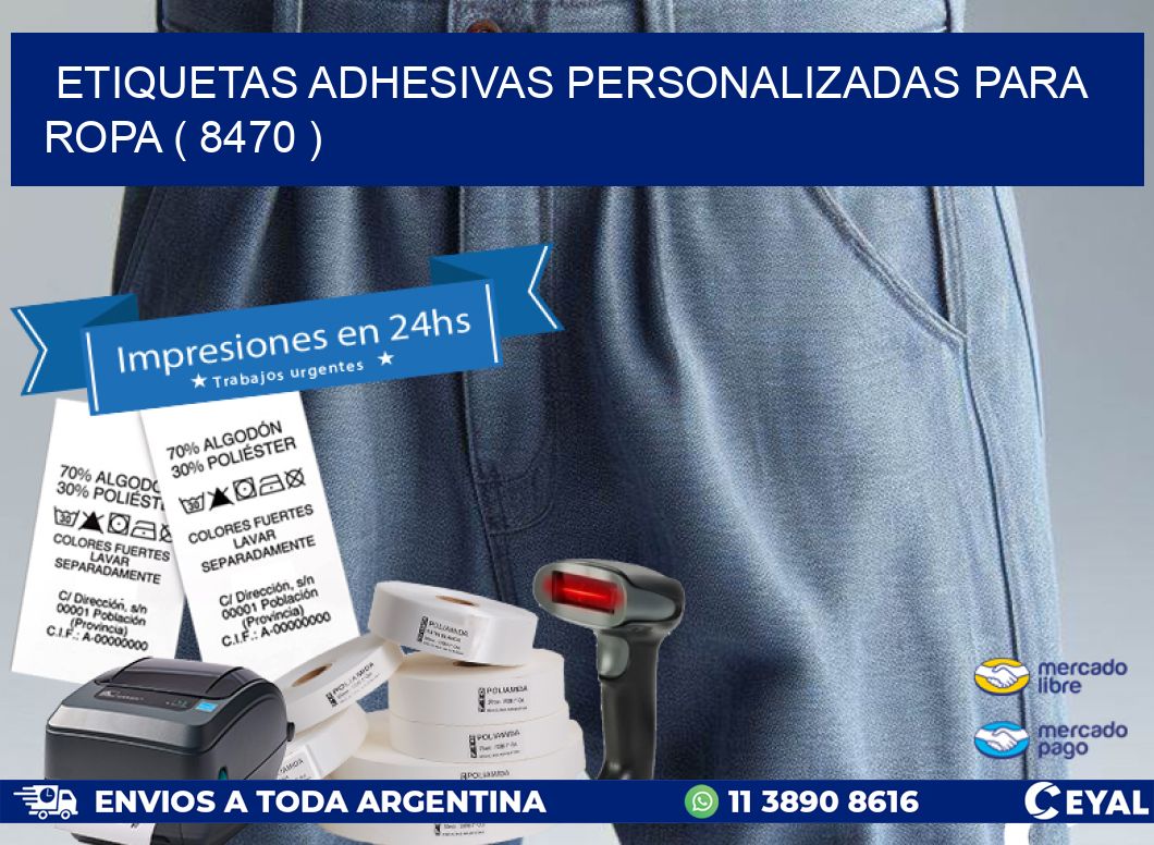 ETIQUETAS ADHESIVAS PERSONALIZADAS PARA ROPA ( 8470 )