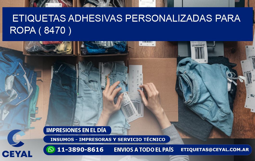 ETIQUETAS ADHESIVAS PERSONALIZADAS PARA ROPA ( 8470 )