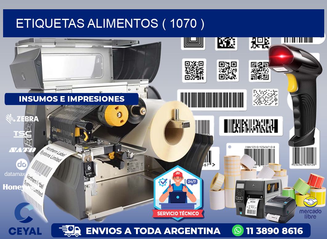 ETIQUETAS ALIMENTOS ( 1070 )