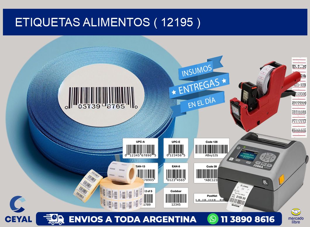 ETIQUETAS ALIMENTOS ( 12195 )