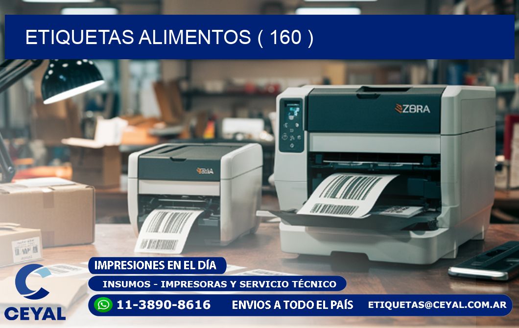ETIQUETAS ALIMENTOS ( 160 )