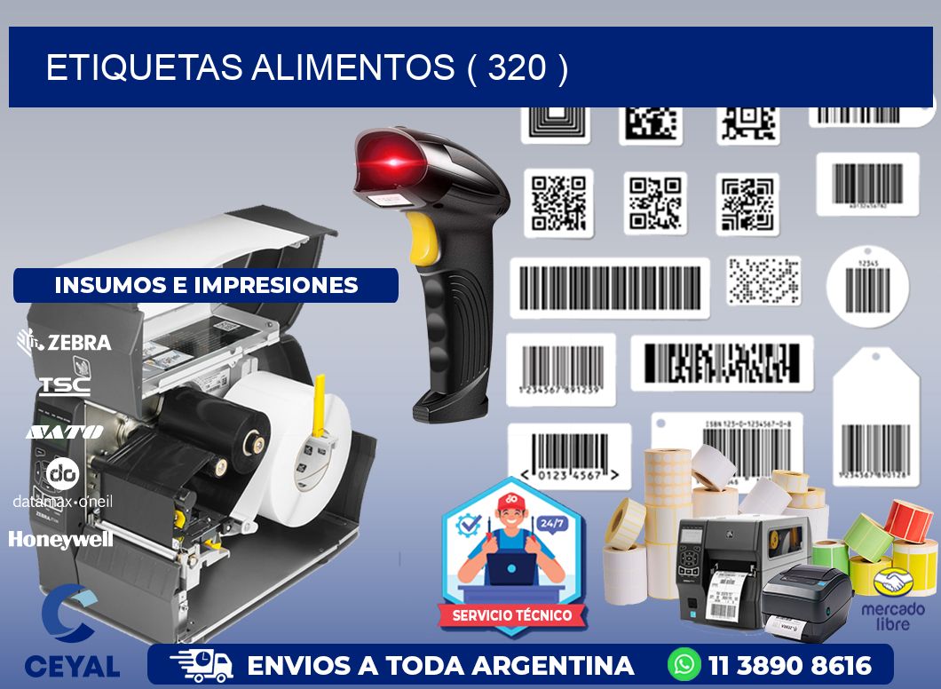ETIQUETAS ALIMENTOS ( 320 )