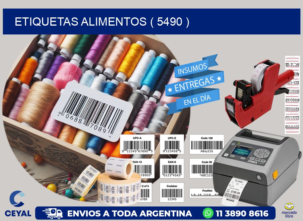 ETIQUETAS ALIMENTOS ( 5490 )