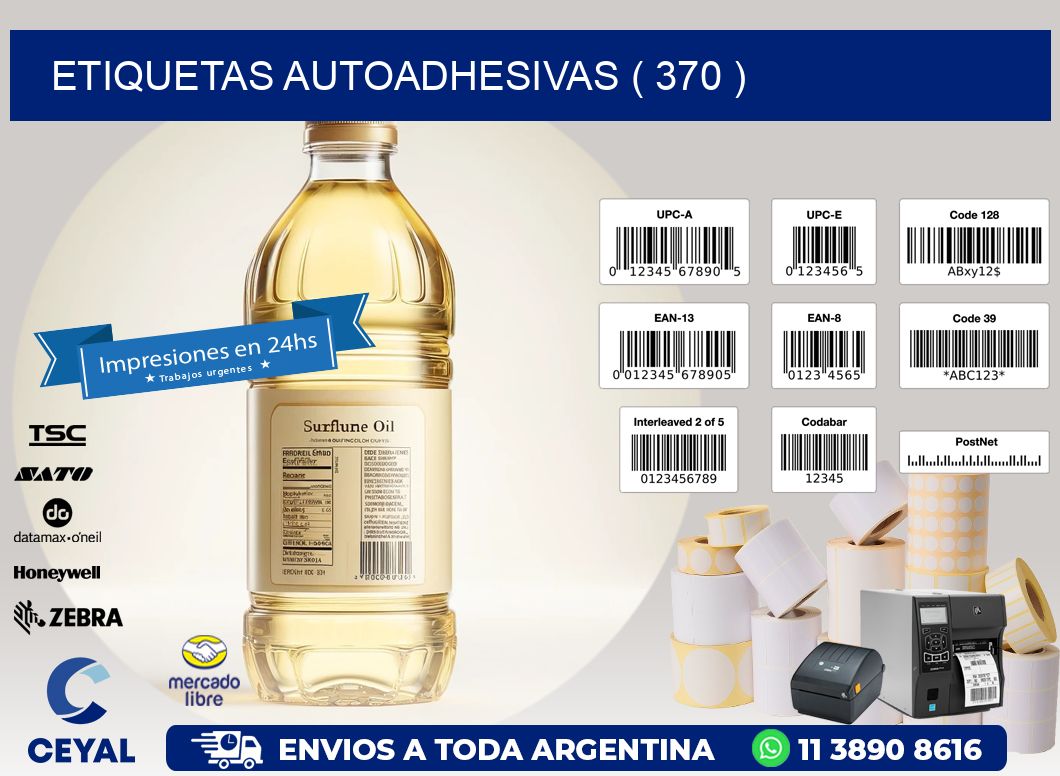 ETIQUETAS AUTOADHESIVAS ( 370 )