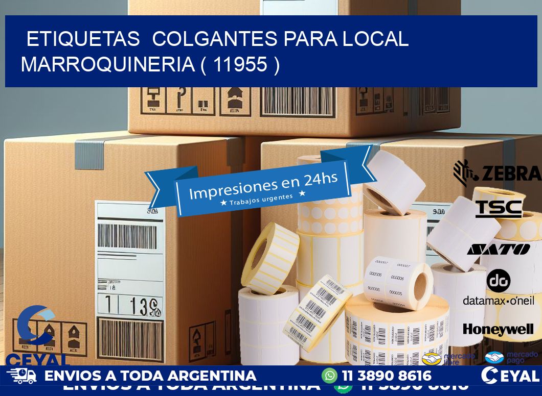 ETIQUETAS  COLGANTES PARA LOCAL MARROQUINERIA ( 11955 )