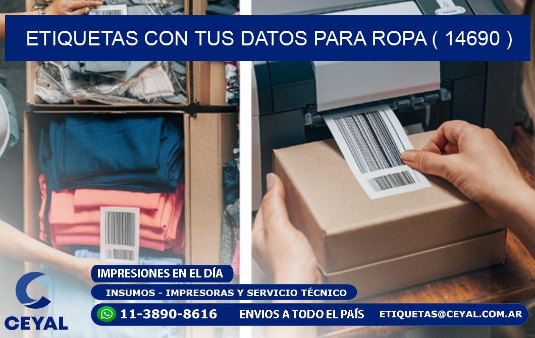 ETIQUETAS CON TUS DATOS PARA ROPA ( 14690 )