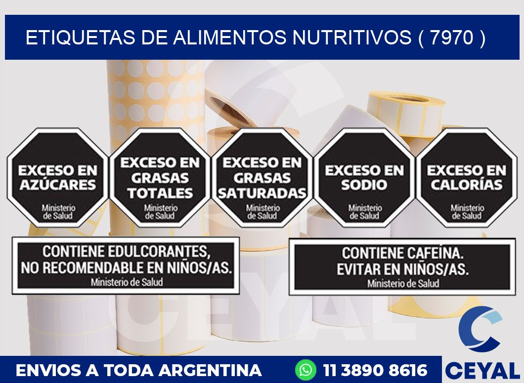 ETIQUETAS DE ALIMENTOS NUTRITIVOS ( 7970 )