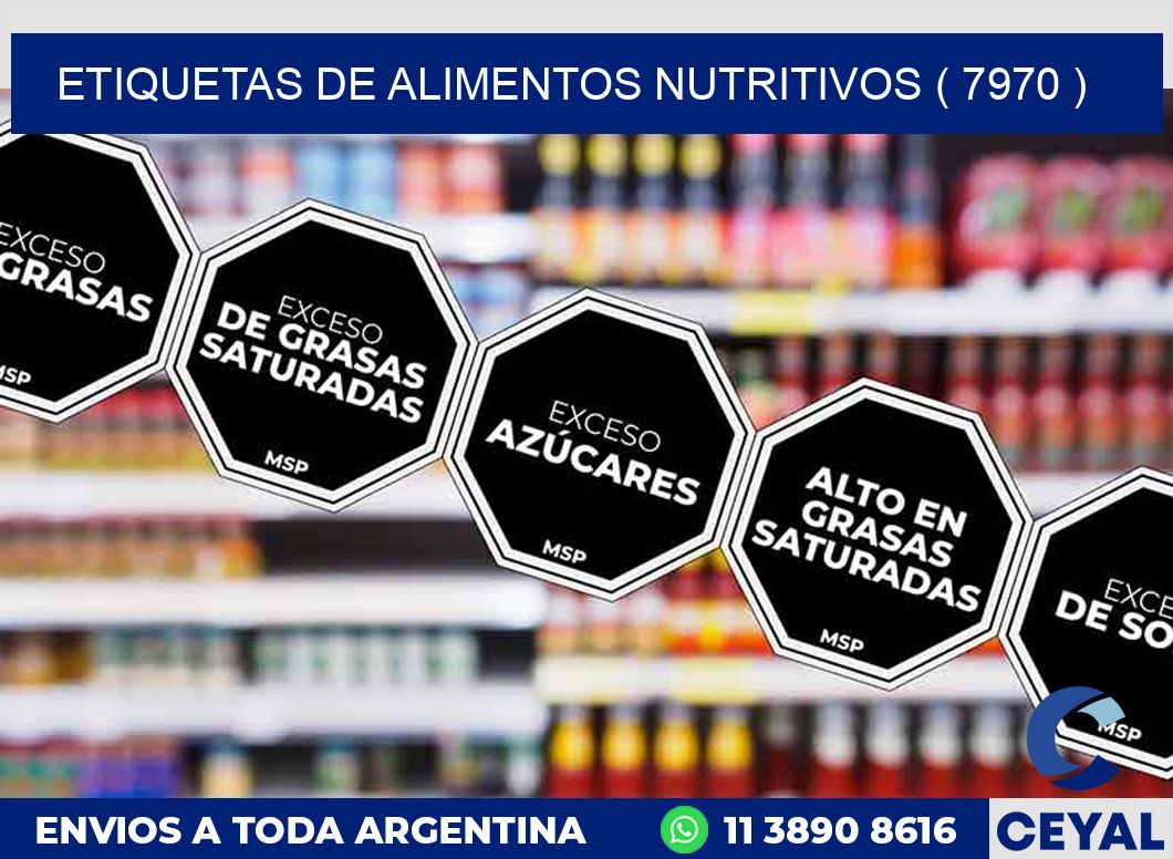 ETIQUETAS DE ALIMENTOS NUTRITIVOS ( 7970 )
