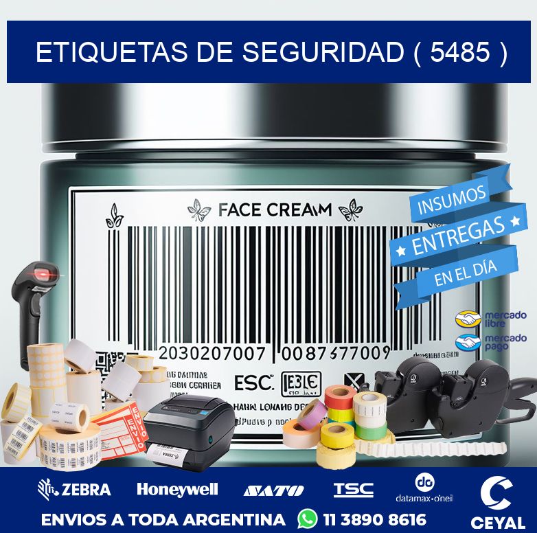 ETIQUETAS DE SEGURIDAD ( 5485 )