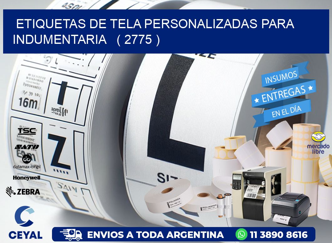 ETIQUETAS DE TELA PERSONALIZADAS PARA INDUMENTARIA ( 2775 )
