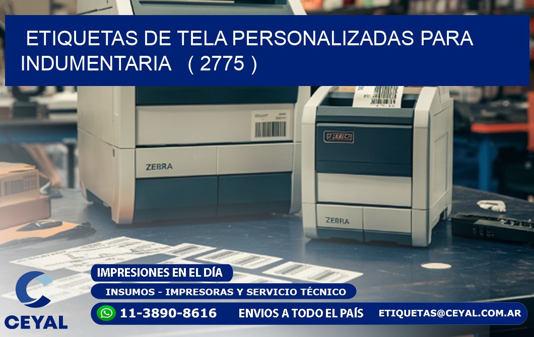 ETIQUETAS DE TELA PERSONALIZADAS PARA INDUMENTARIA ( 2775 )