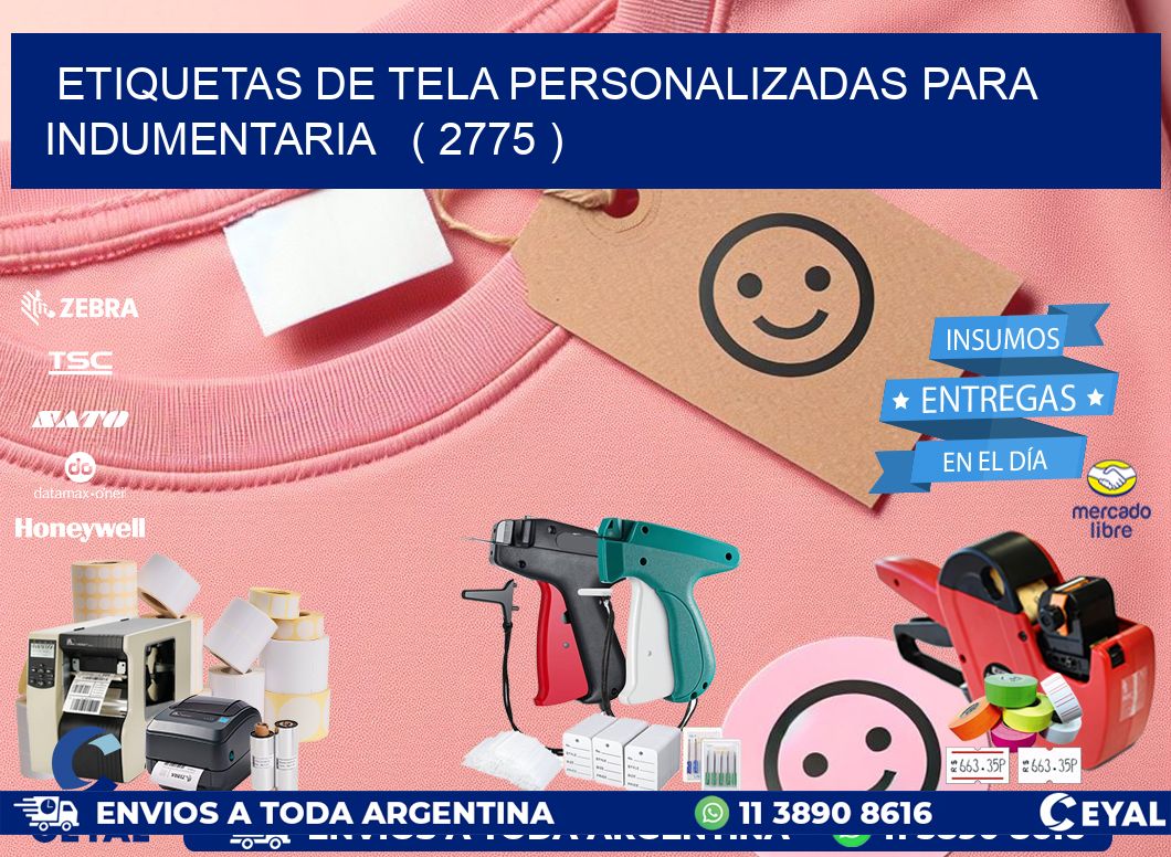 ETIQUETAS DE TELA PERSONALIZADAS PARA INDUMENTARIA ( 2775 )