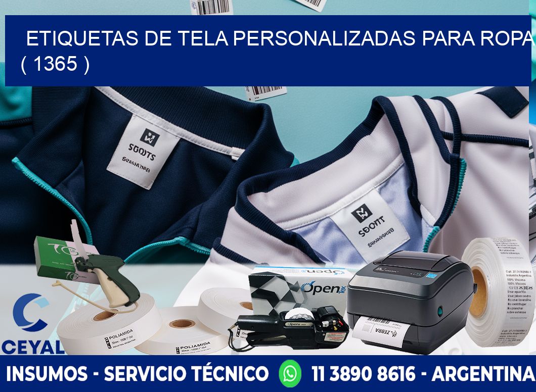 ETIQUETAS DE TELA PERSONALIZADAS PARA ROPA ( 1365 )