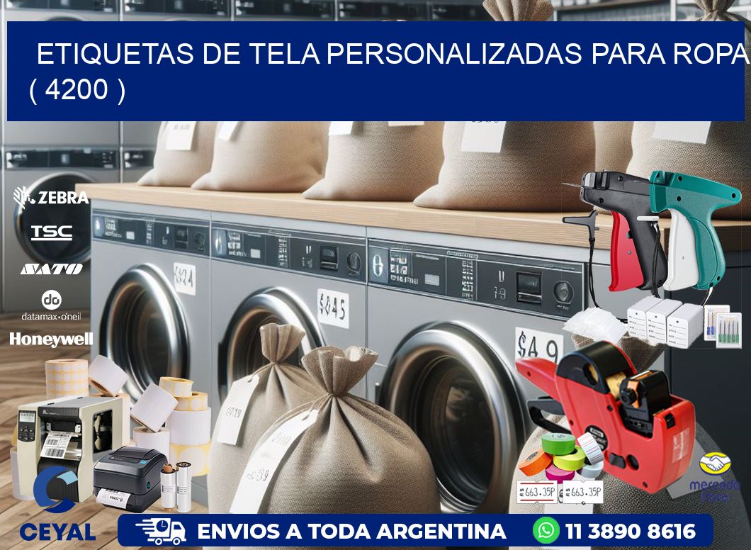 ETIQUETAS DE TELA PERSONALIZADAS PARA ROPA ( 4200 )
