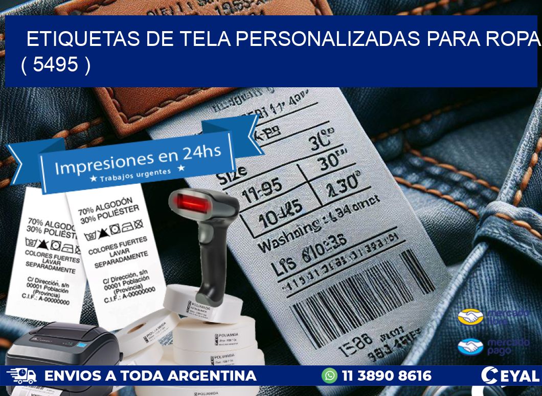 ETIQUETAS DE TELA PERSONALIZADAS PARA ROPA ( 5495 )