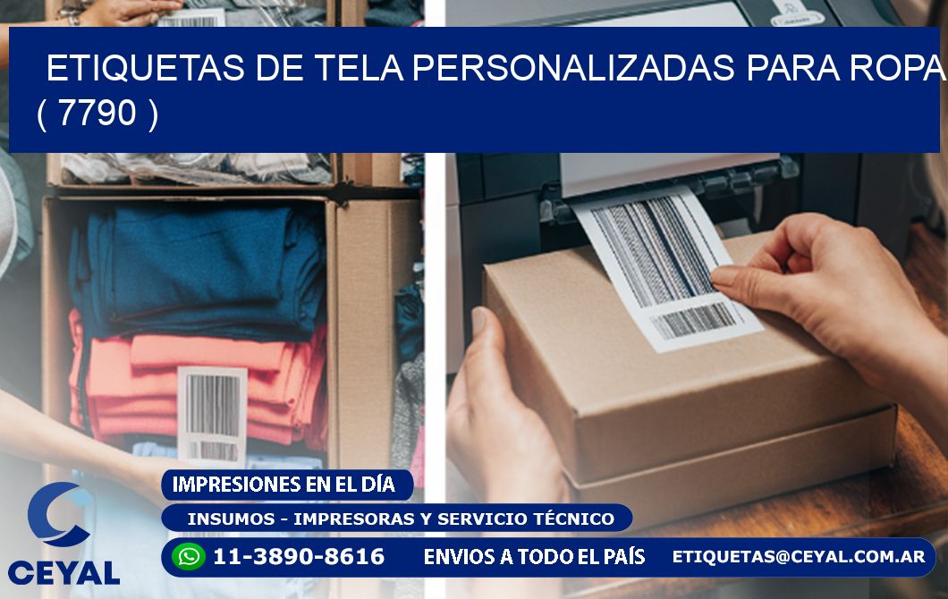 ETIQUETAS DE TELA PERSONALIZADAS PARA ROPA ( 7790 )