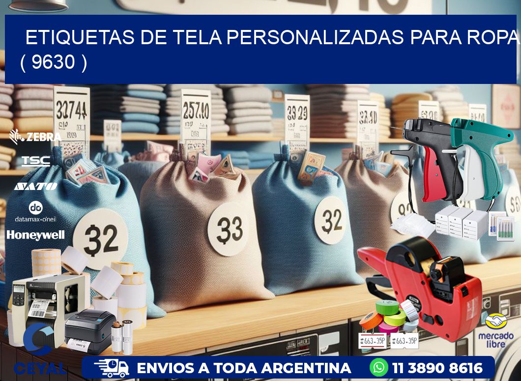 ETIQUETAS DE TELA PERSONALIZADAS PARA ROPA ( 9630 )