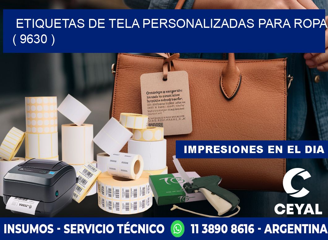 ETIQUETAS DE TELA PERSONALIZADAS PARA ROPA ( 9630 )