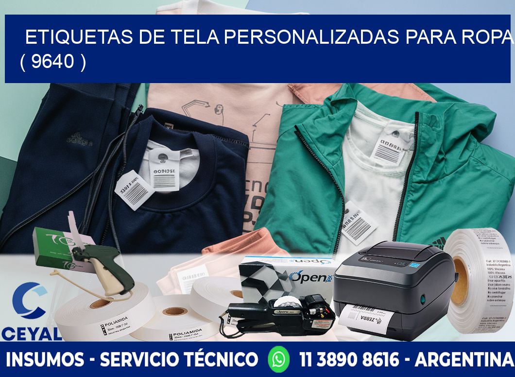 ETIQUETAS DE TELA PERSONALIZADAS PARA ROPA ( 9640 )
