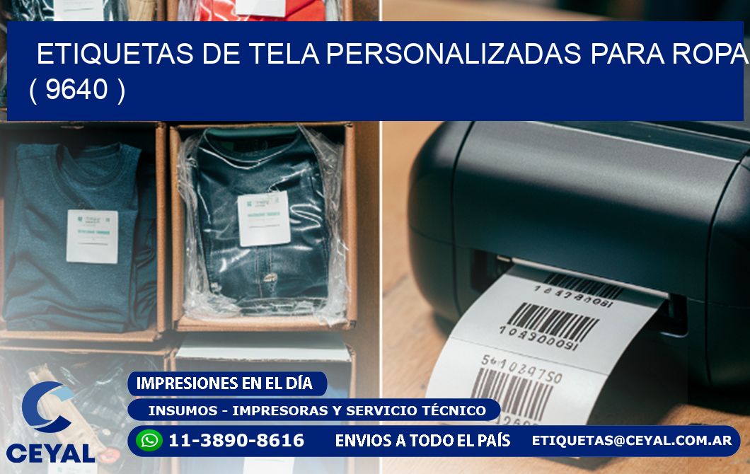 ETIQUETAS DE TELA PERSONALIZADAS PARA ROPA ( 9640 )