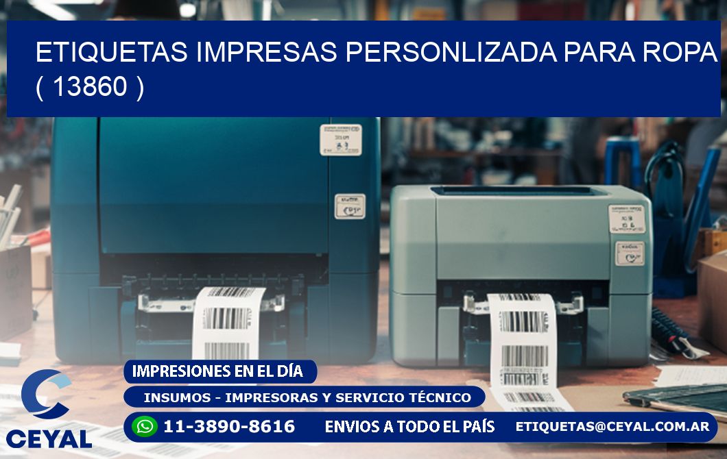 ETIQUETAS IMPRESAS PERSONLIZADA PARA ROPA   ( 13860 )