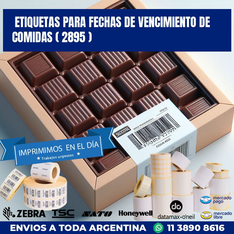 ETIQUETAS PARA FECHAS DE VENCIMIENTO DE COMIDAS ( 2895 )