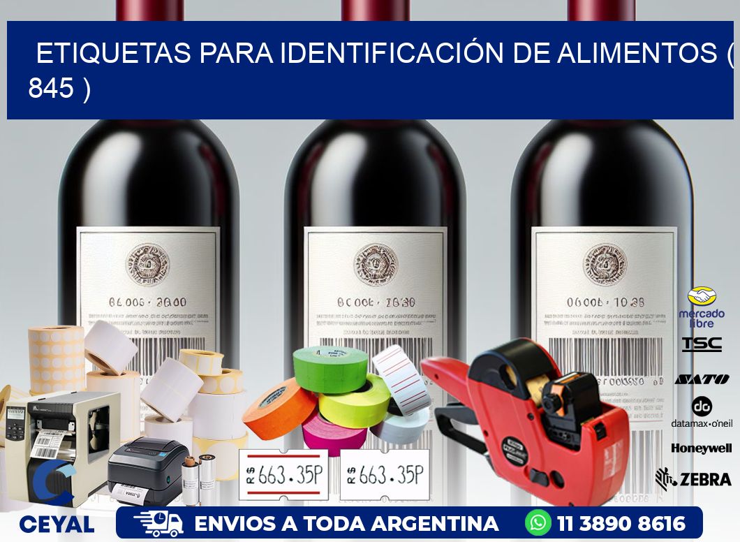ETIQUETAS PARA IDENTIFICACIÓN DE ALIMENTOS ( 845 )