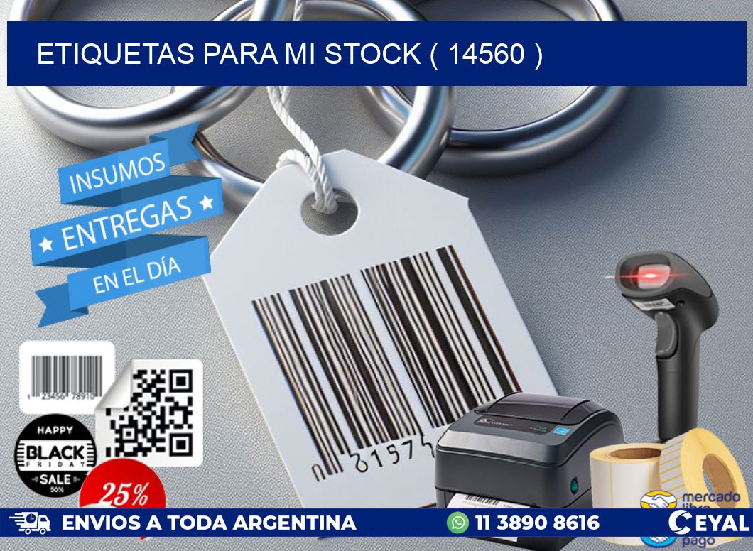 ETIQUETAS PARA MI STOCK ( 14560 )
