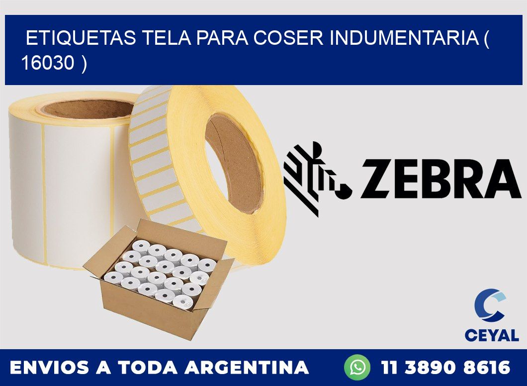 ETIQUETAS TELA PARA COSER INDUMENTARIA ( 16030 )